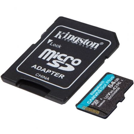 Kingston Canvas Go! Plus 64GB microSDXC U3 V30 A2 con Adaptador SD